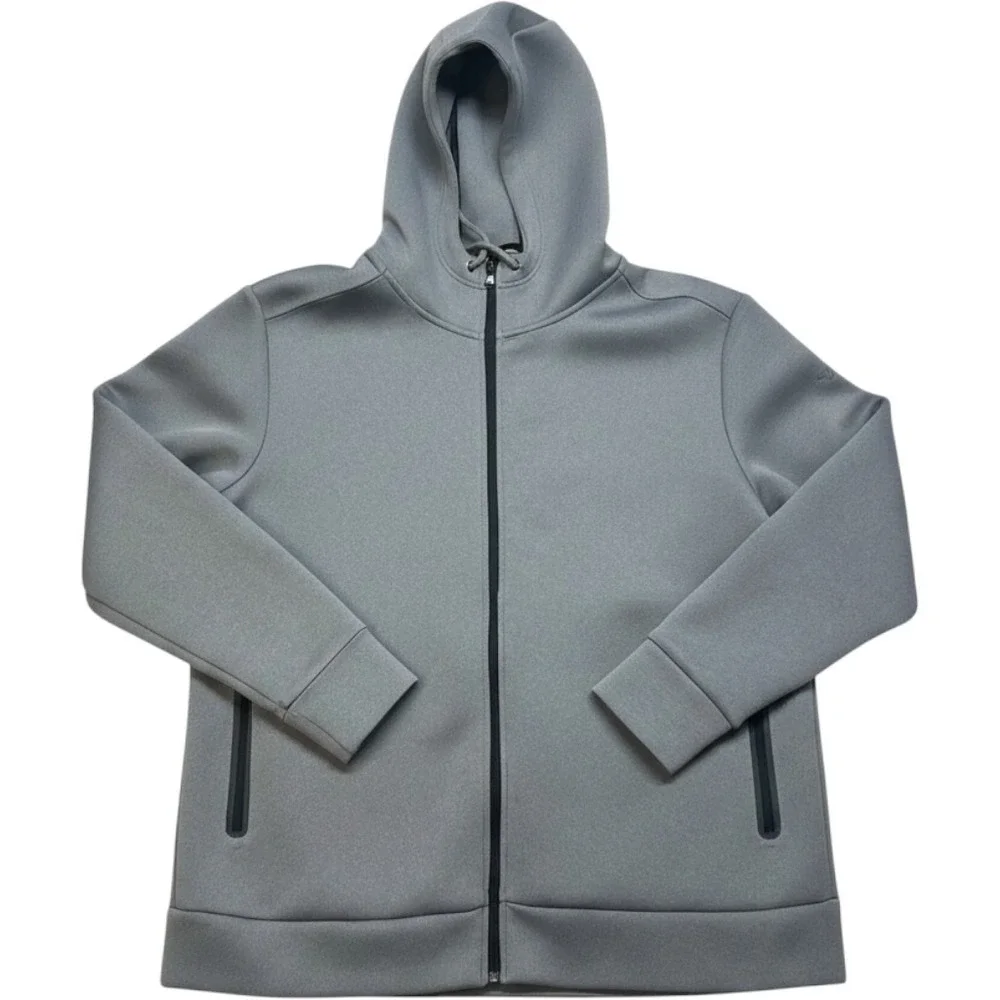 The North Face Mens XXL Grey Full Zip Hoodie Tech Fleece Sweatshirt Jacket